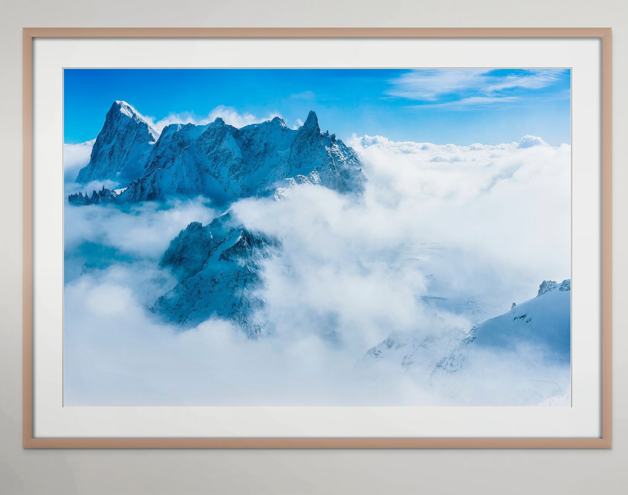 Bergblick, Chamonix, Frankreich